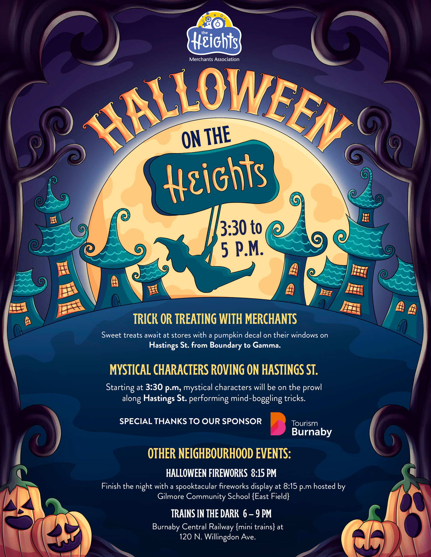 Halloween poster for Halloween on the Heights.